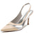 Women's Silk Satin With Stiletto Heel Closed Toe Wedding Shoes