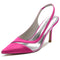 Women's Silk Satin With Stiletto Heel Closed Toe Wedding Shoes