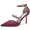 Women's Ankle Strap Silk Satin With Ankle Strap Rhinestone Closed Toe Stiletto Heel Evening Shoes