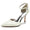 Women's Silk Satin With Ankle Strap Closed Toe Stiletto Heel Party Shoes