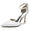 Women's Silk Satin With Ankle Strap Closed Toe Stiletto Heel Party Shoes