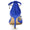 Women's Silk Satin Ankle Strap Rhinestone Closed Toe Stiletto Heel Wedding Shoes