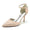 Women's Silk Satin With Rhinestone Closed Toe Stiletto Heel Ankle Strap Wedding Shoes