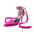 Women's Silk Satin With Ankle Strap Lace-up Pearl Rhinestone Closed Toe Stiletto Heel Evening Shoes