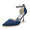 Women's Lace Silk Satin With Ankle Strap Lace Closed Toe Stiletto Heel Party Shoes