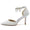 Women's Lace With Ankle Strap Lace Tassel Closed Toe Stiletto Heel Wedding Shoes