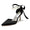 Women's Silk Satin With Pearl Closed Toe Ankle Strap Lace-up Stiletto Heel Wedding Shoes
