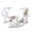 Women's Silk Satin With Ankle Strap Flower Rhinestone Closed Toe Stiletto Heel Wedding Shoes