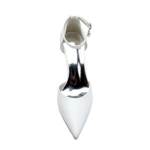 Women's PU With Ankle Strap Closed Toe Stiletto Heel Evening Shoes