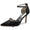 Women's Ankle Strap Silk Satin With Bowknot Rhinestone Closed Toe Stiletto Heel Evening Shoes