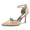 Women's Ankle Strap Silk Satin With Bowknot Rhinestone Closed Toe Stiletto Heel Evening Shoes