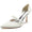Women's Closed Toe Silk Satin With Pearl Stiletto Heel Party Shoes