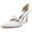Women's Closed Toe Silk Satin With Pearl Stiletto Heel Party Shoes