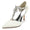 Women's Ankle Strap Rhinestone Closed Toe Silk Satin With Stiletto Heel Party Shoes