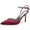 Women's Silk Satin With Rhinestone Ankle Strap Closed Toe Stiletto Heel Party Shoes