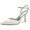 Women's Silk Satin With Rhinestone Ankle Strap Closed Toe Stiletto Heel Party Shoes