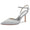 Women's Silk Satin With Rhinestone Ankle Strap Closed Toe Stiletto Heel Party Shoes