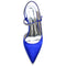 Women's Ankle Strap Rhinestone Closed Toe Silk Satin With Stiletto Heel Wedding Shoes