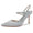 Women's Ankle Strap Rhinestone Closed Toe Silk Satin With Stiletto Heel Wedding Shoes