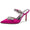 Women's Silk Satin With Ankle Strap Rhinestone Tassel Closed Toe Stiletto Heel Wedding Shoes