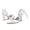Women's Silk Satin With Ankle Strap Lace-up Pearl Closed Toe Stiletto Heel Party Shoes