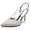 Women's Silk Satin With Ankle Strap Rhinestone Stiletto Heel Closed Toe Wedding Shoes