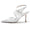 Women's Silk Satin With Ankle Strap Lace Closed Toe Stiletto Heel Party Shoes