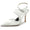 Women's Silk Satin With Ankle Strap Lace Closed Toe Stiletto Heel Party Shoes