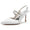 Women's Stiletto Heel Silk Satin With Ankle Strap Rhinestone Closed Toe Party Shoes