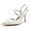 Women's Silk Satin With Closed Toe Stiletto Heel Ankle Strap Rhinestone Evening Shoes