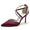Women's Silk Satin Closed Toe Ankle Strap Stiletto Heel Wedding Shoes