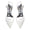 Women's Lace Silk Satin With Ankle Strap Closed Toe Stiletto Heel Evening Shoes