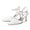 Women's Lace Silk Satin With Ankle Strap Closed Toe Stiletto Heel Evening Shoes