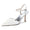 Women's Lace Silk Satin With Ankle Strap Closed Toe Stiletto Heel Evening Shoes