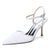 Women's Lace Silk Satin With Ankle Strap Closed Toe Stiletto Heel Evening Shoes