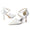 Women's Lace Silk Satin With Closed Toe Ankle Strap Stiletto Heel Evening Shoes