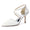 Women's Lace Silk Satin With Closed Toe Ankle Strap Stiletto Heel Evening Shoes
