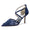 Women's Lace Silk Satin With Closed Toe Ankle Strap Stiletto Heel Evening Shoes