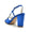 Women's Silk Satin With Rhinestone Peep Toe Chunky Heel Evening Shoes