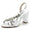 Women's Silk Satin With Rhinestone Peep Toe Chunky Heel Evening Shoes
