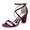 Women's Silk Satin With Ankle Strap Peep Toe Chunky Heel Wedding Shoes