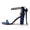 Women's Silk Satin With Ankle Strap Lace-up Rhinestone Peep Toe Chunky Heel Evening Shoes