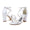 Women's Silk Satin With Ankle Strap Pearl Rhinestone Peep Toe Chunky Heel Wedding Shoes