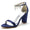 Women's Silk Satin With Ankle Strap Rhinestone Tassel Peep Toe Chunky Heel Wedding Shoes