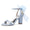 Women's Silk Satin With Peep Toe Ankle Strap Chunky Heel Evening Shoes With Bowknot