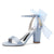 Women's Silk Satin With Peep Toe Ankle Strap Chunky Heel Evening Shoes With Bowknot