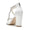 Women's Silk Satin With Ankle Strap Rhinestone Peep Toe Chunky Heel Wedding Shoes