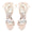 Women's Silk Satin With Ankle Strap Lace-up Pearl Peep Toe Chunky Heel Wedding Shoes