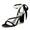 Women's Silk Satin With Ankle Strap Lace-up Pearl Peep Toe Chunky Heel Wedding Shoes