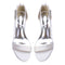 Women's Silk Satin With Peep Toe Ankle Strap Chunky Heel Evening Shoes